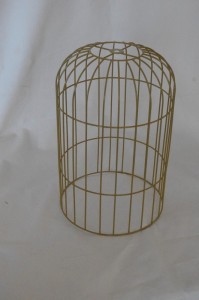 Carcasse abat-jour Dôme cage couleur Or
