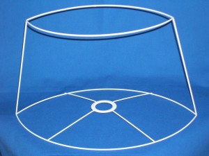 Carcasse Abat-jour OVALE POINTU 2 branches