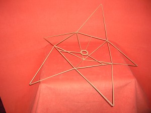 Carcasse abat-jour origami en forme Etoile