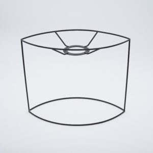 abat-jour ovale pointu cylindre 2 branches